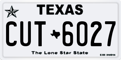 TX license plate CUT6027