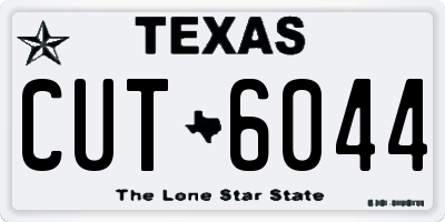TX license plate CUT6044