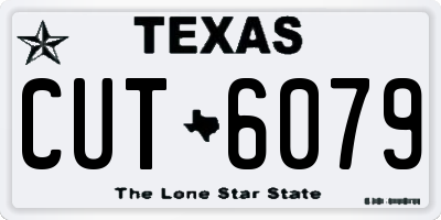 TX license plate CUT6079