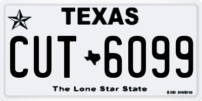 TX license plate CUT6099
