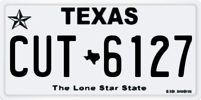 TX license plate CUT6127