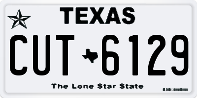 TX license plate CUT6129
