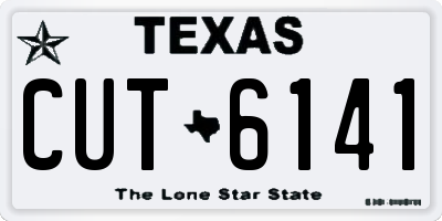 TX license plate CUT6141