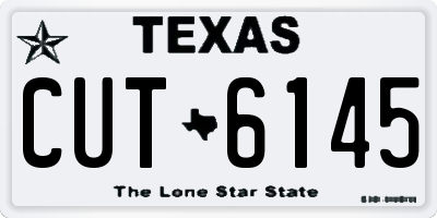 TX license plate CUT6145