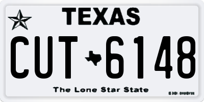 TX license plate CUT6148