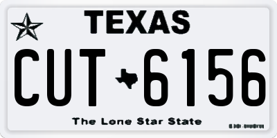 TX license plate CUT6156