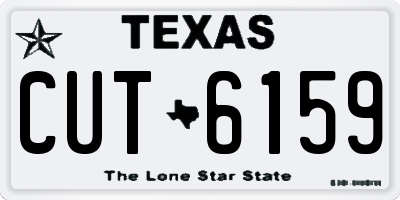 TX license plate CUT6159