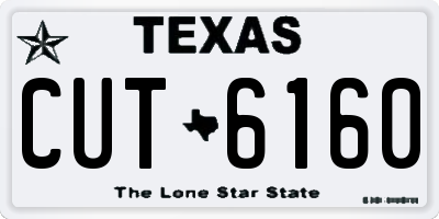 TX license plate CUT6160