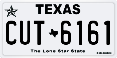 TX license plate CUT6161