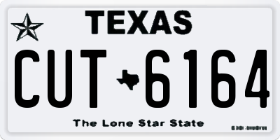 TX license plate CUT6164