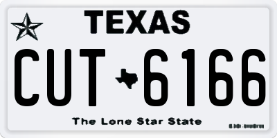 TX license plate CUT6166