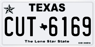 TX license plate CUT6169
