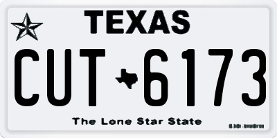 TX license plate CUT6173