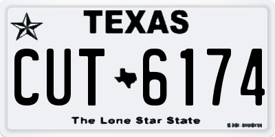 TX license plate CUT6174