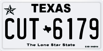 TX license plate CUT6179