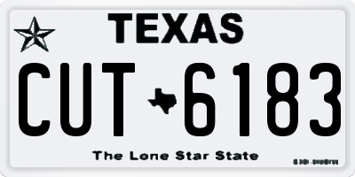 TX license plate CUT6183