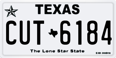 TX license plate CUT6184