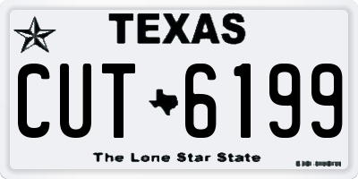TX license plate CUT6199