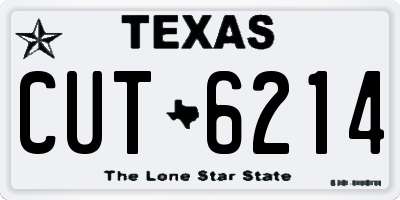 TX license plate CUT6214