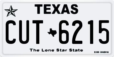 TX license plate CUT6215