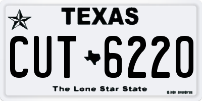 TX license plate CUT6220