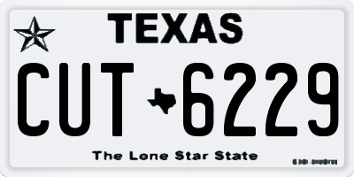 TX license plate CUT6229