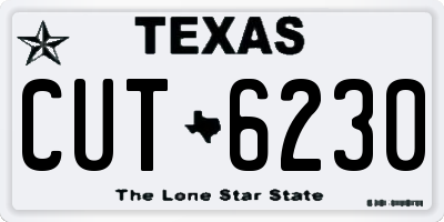 TX license plate CUT6230