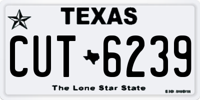 TX license plate CUT6239