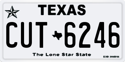 TX license plate CUT6246