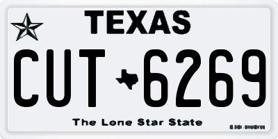 TX license plate CUT6269