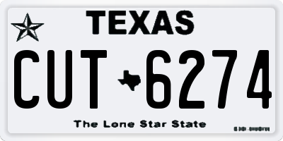 TX license plate CUT6274