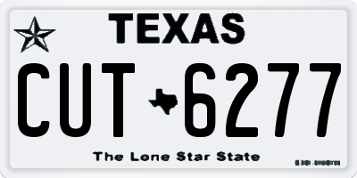 TX license plate CUT6277