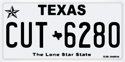 TX license plate CUT6280