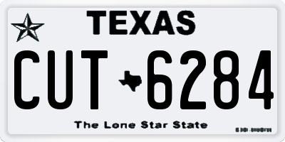 TX license plate CUT6284