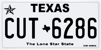 TX license plate CUT6286