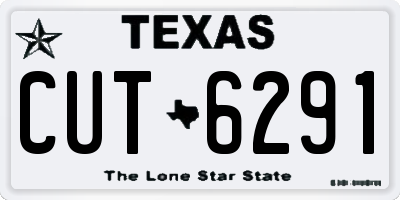 TX license plate CUT6291
