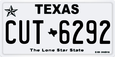 TX license plate CUT6292