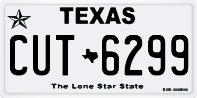 TX license plate CUT6299