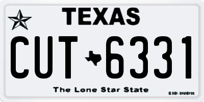TX license plate CUT6331
