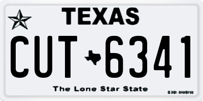 TX license plate CUT6341