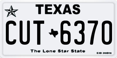 TX license plate CUT6370