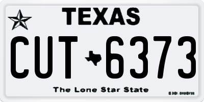 TX license plate CUT6373