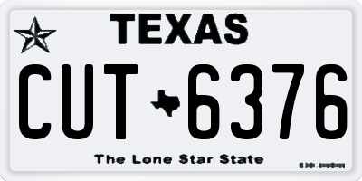 TX license plate CUT6376