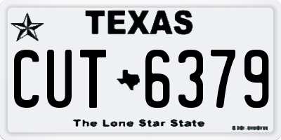 TX license plate CUT6379