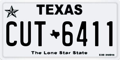 TX license plate CUT6411