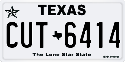TX license plate CUT6414
