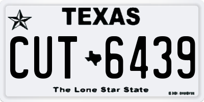 TX license plate CUT6439