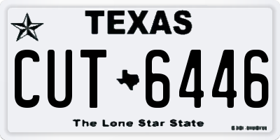 TX license plate CUT6446