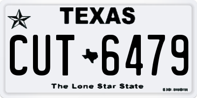 TX license plate CUT6479