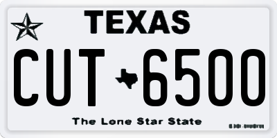 TX license plate CUT6500